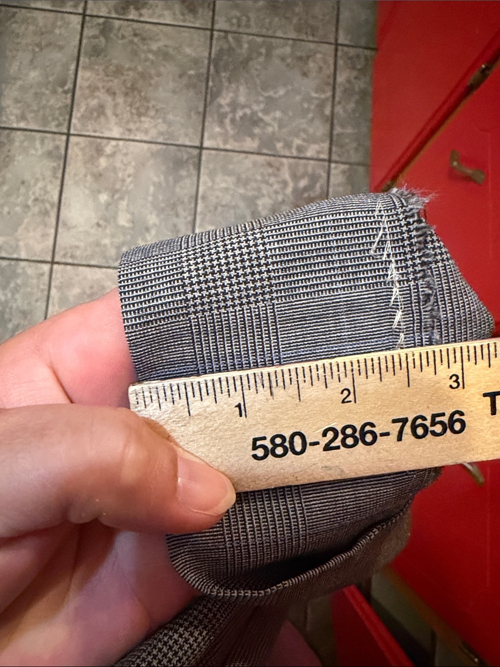 Jos. A. Bank Mens 42L Grey Glen Plaid 100% Wool 2-Piece Suit Pleated Pants 36L - Picture 12 of 12
